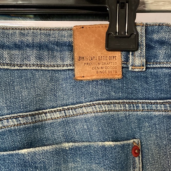 Zara low-rise relaxed fit stretch ripped Z1975 jeans - Picture 13 of 16